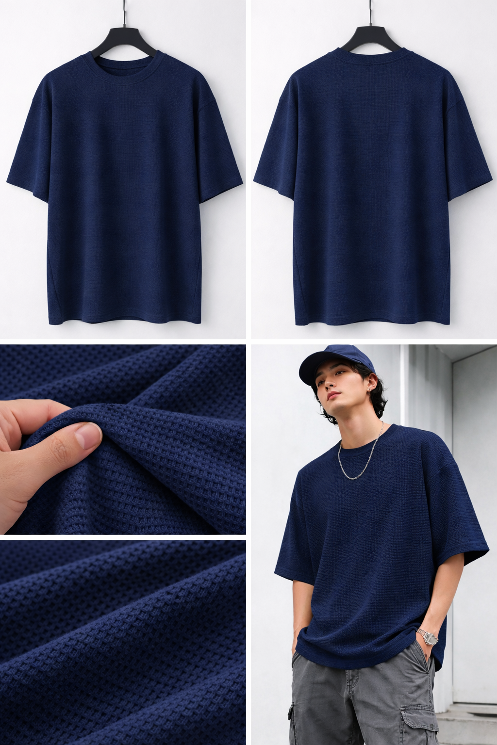 Navy Blue Oversized T-Shirt